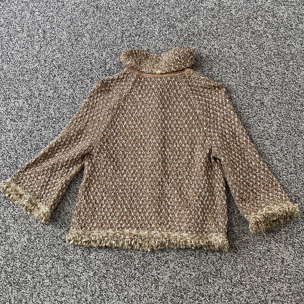 St John Gold Knit Sweater Jacket P XS - Picture 2 of 5